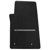 Camaro 2010-2015 2 Piece Floor Mats - Ultimat Lloyds Mats with Camaro Logo Script: Jet Black