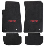 Camaro 2010-2015 4 Piece Floor Mats - Ultimat Lloyds Mats with SS Logo Script: Jet Black