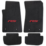 Camaro 2010-2015 4 Piece Floor Mats - Ultimat Lloyds Mats with RS Logo Script: Jet Black