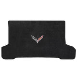 C7 Corvette Stingray (Convertible) Cargo and Foor Mat Set  - Lloyds Mats with C7 Crossed Flags: Jet Black