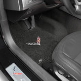 C7 Corvette Stingray (Coupe) Cargo and Foor Mat Set  - Lloyds Mats with C7 Crossed Flags: Jet Black