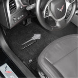 C7 Corvette Stingray Floor Mats - Lloyds Mats with C7 Stingray Logo and Stingray Script: Jet Black