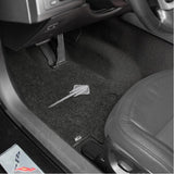 C7 Corvette Stingray Floor Mats - Lloyds Mats with C7 Stingray Logo: Jet Black