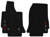 C7 Corvette Floor Mats - Lloyds Mats with C7R Script: Jet Black