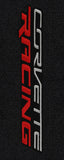 C7 Corvette Floor Mats - Lloyds Mats with Corvette Racing Script: Jet Black