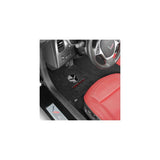C7 Corvette Floor Mats - Lloyds Mats with Jake Skull Logo and Corvette Racing Script: Jet Black